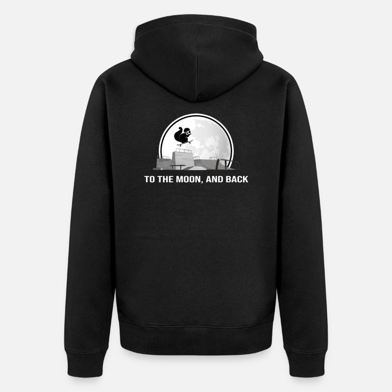 skateboard sk8 skater halfpipe - Veste à capuche bio Premium Unisexe - noir