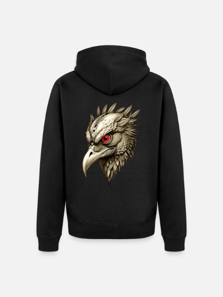 The Bird - Unisex Premium Organic Zip Hoodie - black