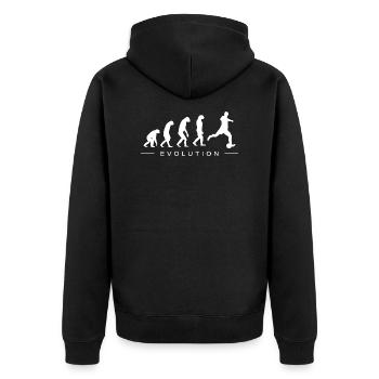 Football football Evolution - Veste à capuche bio Premium Unisexe - noir - Dos - Nico (187cm)