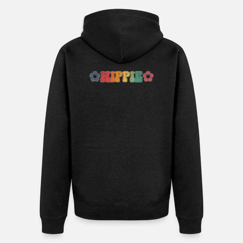 Hippie - Veste à capuche bio Premium Unisexe - noir