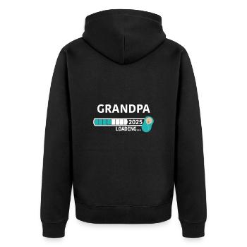 Grand-père 2025 - Veste à capuche bio Premium Unisexe - noir - Dos - Nico (187cm)