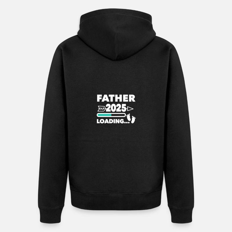 Père 2025 - Veste à capuche bio Premium Unisexe - noir