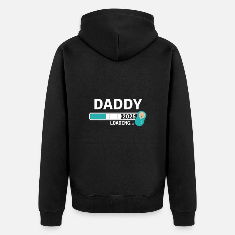 Papa 2025 - Veste à capuche bio Premium Unisexe - noir