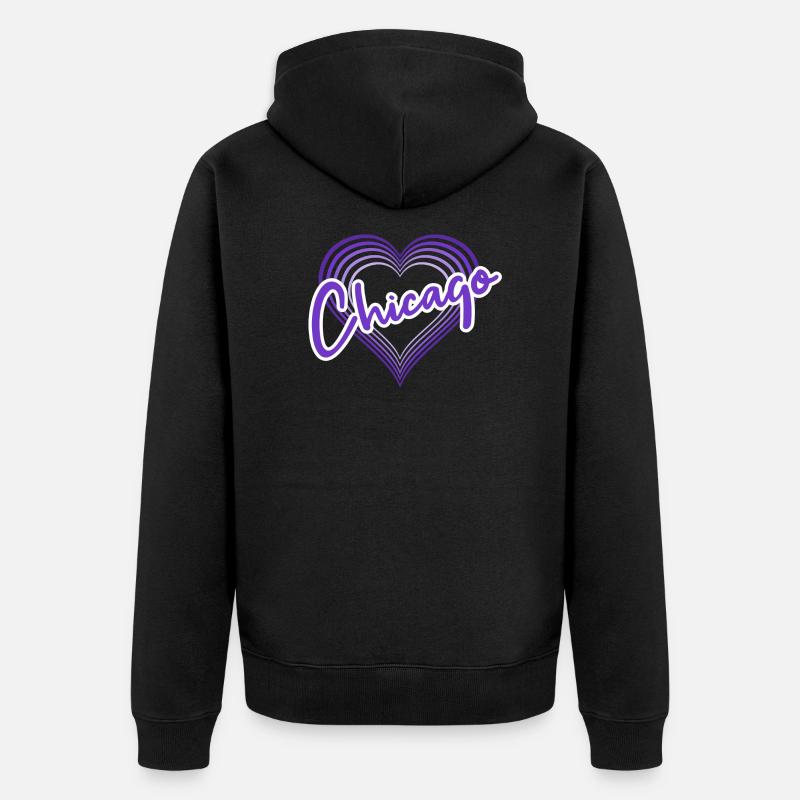Chicago - Veste à capuche bio Premium Unisexe - noir