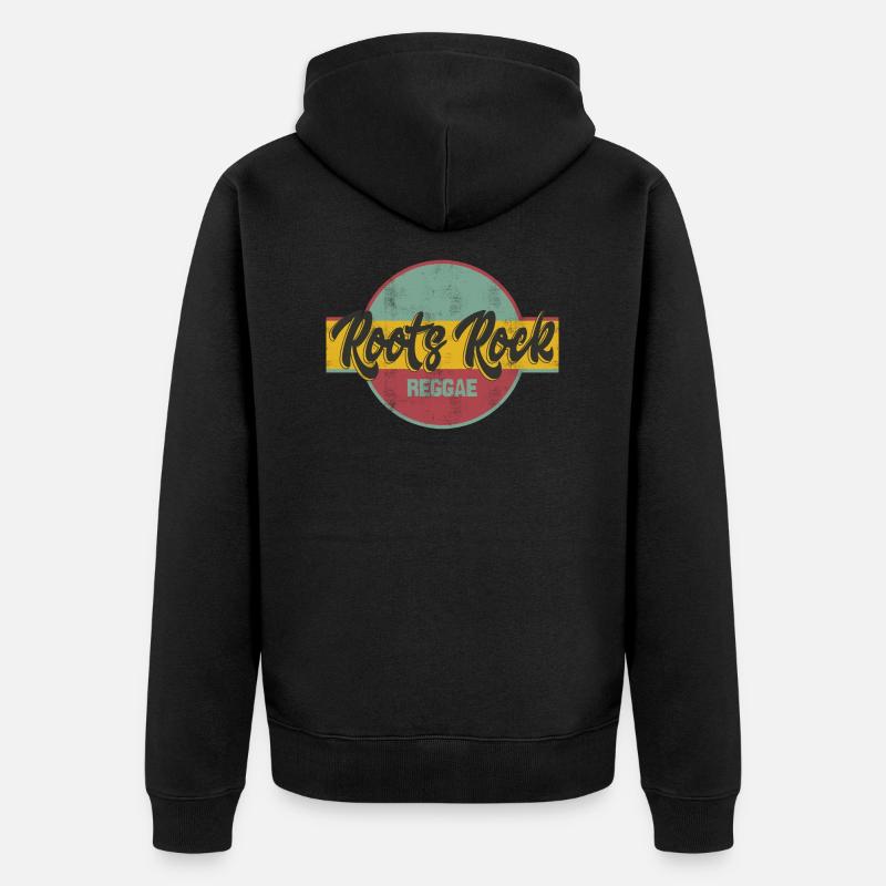 Roots Rock Reggae - Veste à capuche bio Premium Unisexe - noir