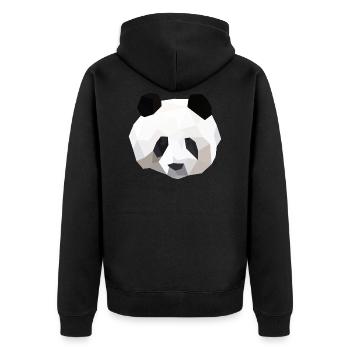 panda - Veste à capuche bio Premium Unisexe - noir - Dos - Nico (187cm)