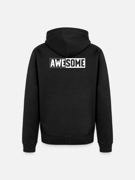 Human are Awesome - Unisex Premium Organic Zip Hoodie - black