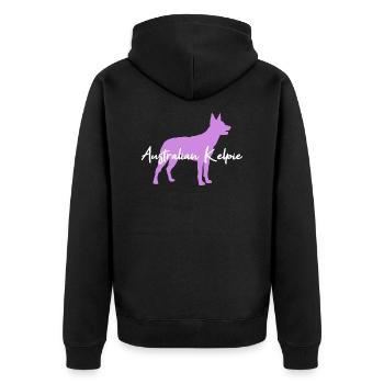 Australian Kelpie - Veste à capuche bio Premium Unisexe - noir - Dos - Nico (187cm)