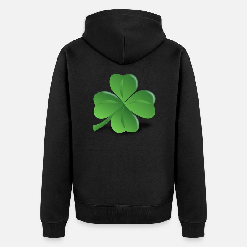 Trèfle - Veste à capuche bio Premium Unisexe - noir