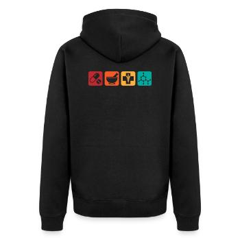 Pharmacy Gift Pharmacist - Unisex Premium Organic Zip Hoodie - black - Back - Nico (187cm)