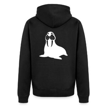 morse - Veste à capuche bio Premium Unisexe - noir - Dos - Nico (187cm)