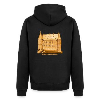 Konradsheim Schloss Burg Erftstadt North Rhine-Westphalia - Unisex Premium Organic Zip Hoodie - black - Back - Nico (187cm)