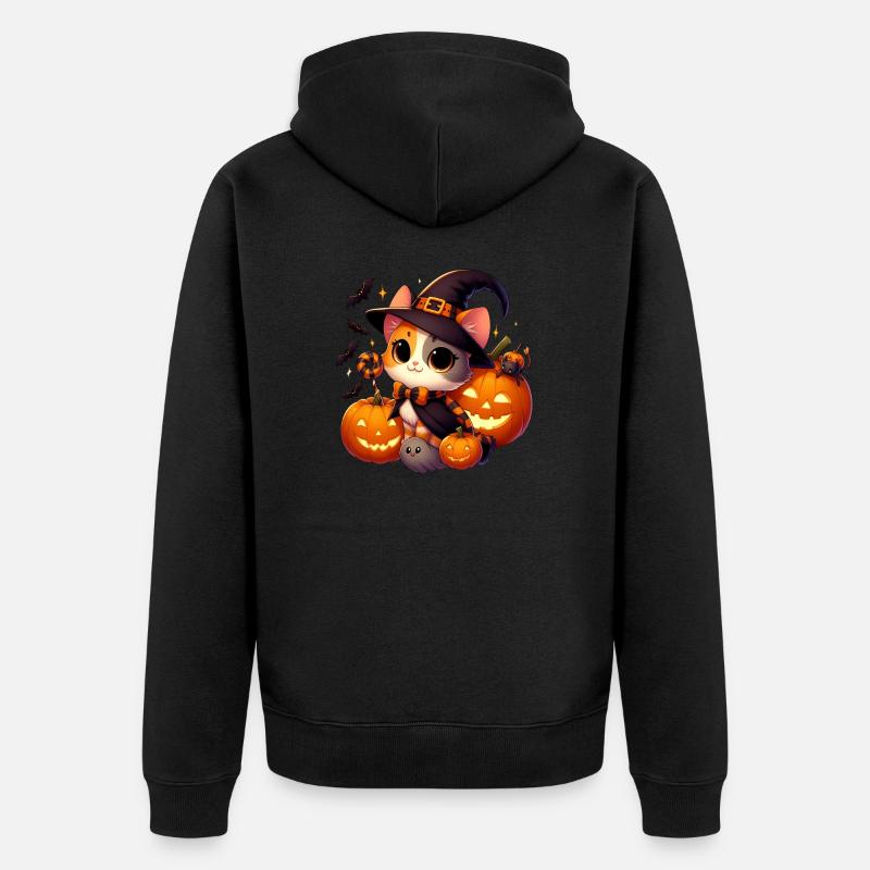 chhalloween2 - Veste à capuche bio Premium Unisexe - noir