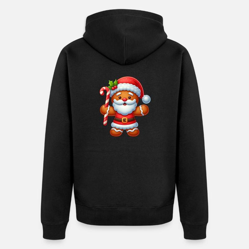 gingerbread 2 - Veste à capuche bio Premium Unisexe - noir