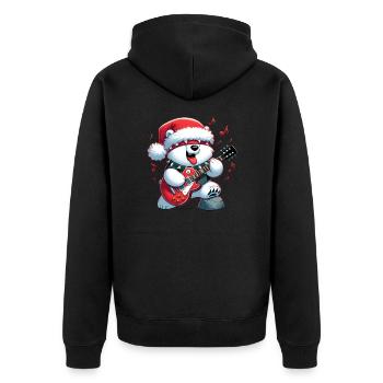polar bear 7 - Veste à capuche bio Premium Unisexe - noir - Dos - Nico (187cm)