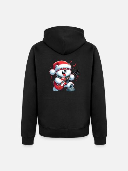 polar bear 7 - Veste à capuche bio Premium Unisexe - noir