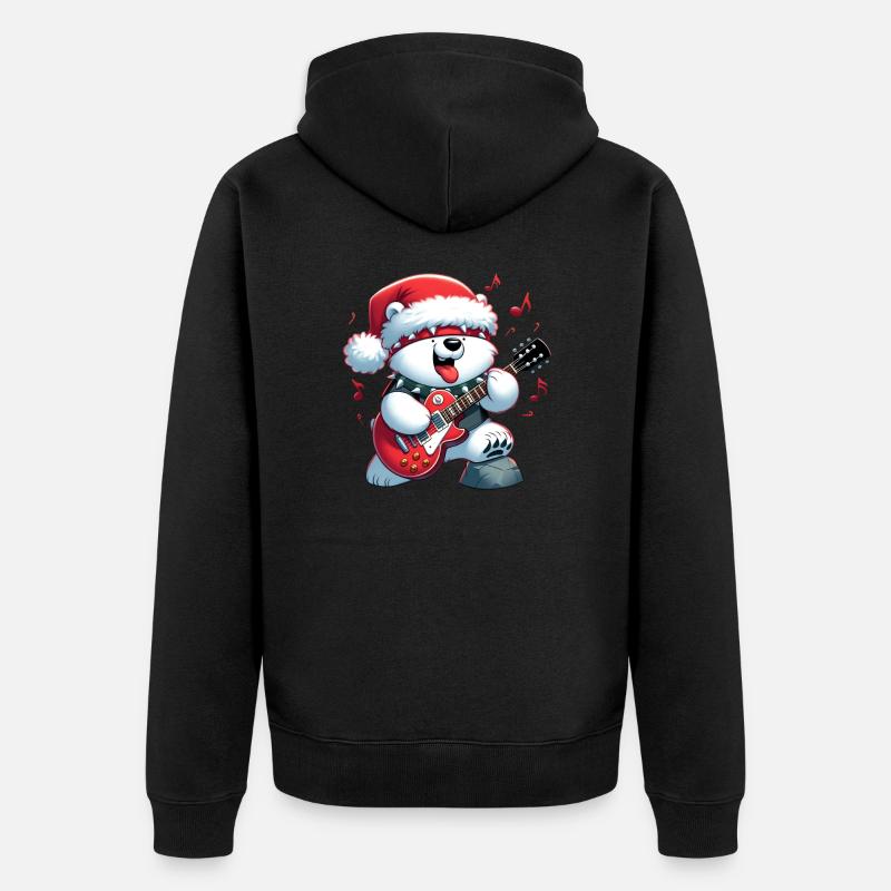 polar bear 7 - Veste à capuche bio Premium Unisexe - noir
