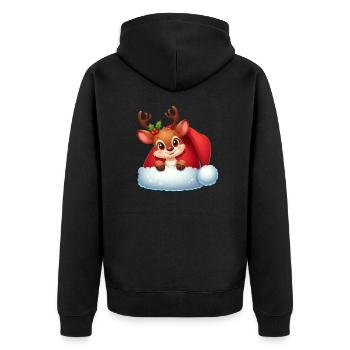 rudolph 7 - Veste à capuche bio Premium Unisexe - noir - Dos - Nico (187cm)