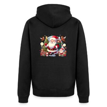 santa - Veste à capuche bio Premium Unisexe - noir - Dos - Nico (187cm)