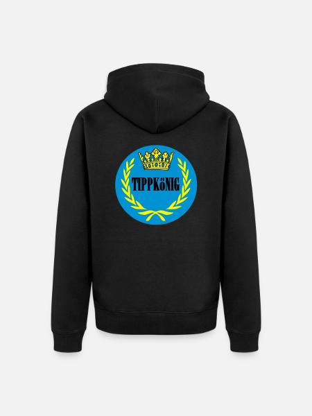tippkoenig - Unisex Premium Bio Zip Hoodie - Schwarz