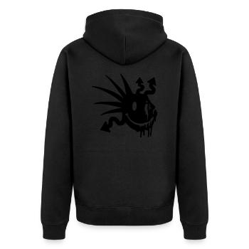 acidsmile - Veste à capuche bio Premium Unisexe - noir - Dos - Nico (187cm)