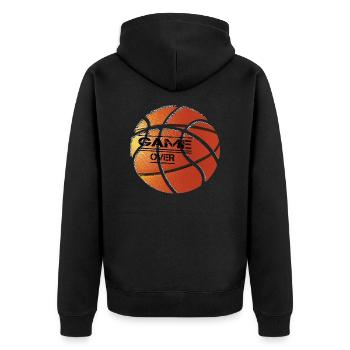 Basket - Veste à capuche bio Premium Unisexe - noir - Dos - Nico (187cm)