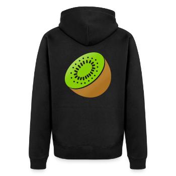 Kiwi - Veste à capuche bio Premium Unisexe - noir - Dos - Nico (187cm)