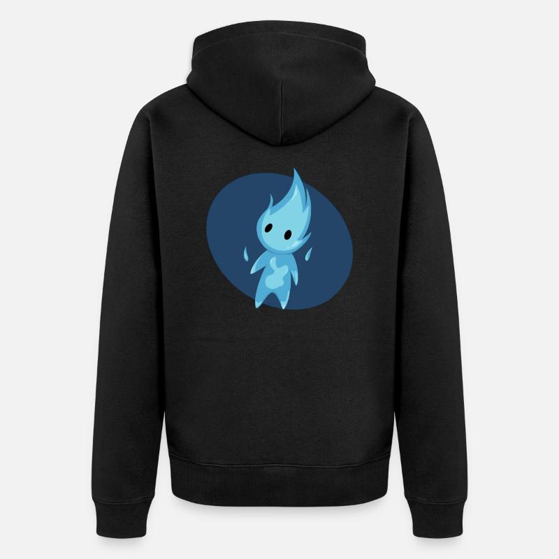Will O The Wisp cutie - Veste à capuche bio Premium Unisexe - noir