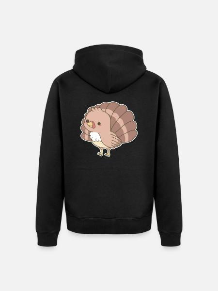 Dinde De Thanksgiving - Veste à capuche bio Premium Unisexe - noir