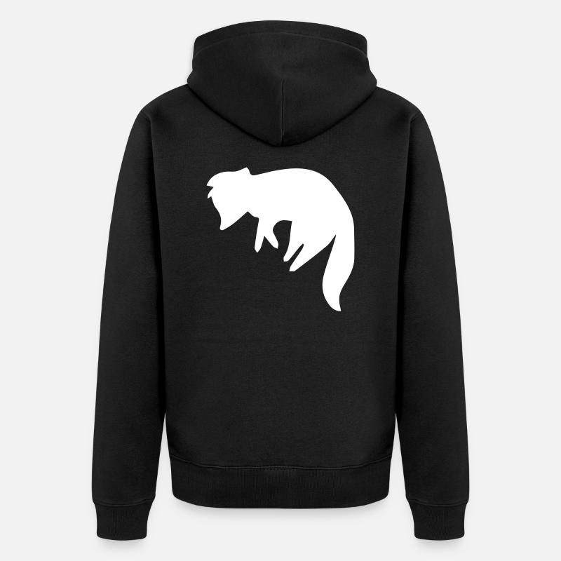 Renard - Veste à capuche bio Premium Unisexe - noir