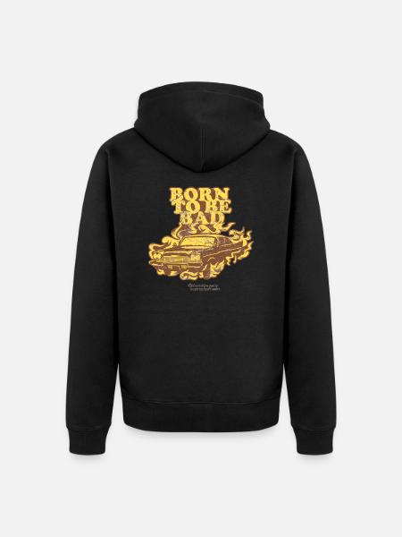 Born to be Bad - Unisex Premium Organic Zip Hoodie - black