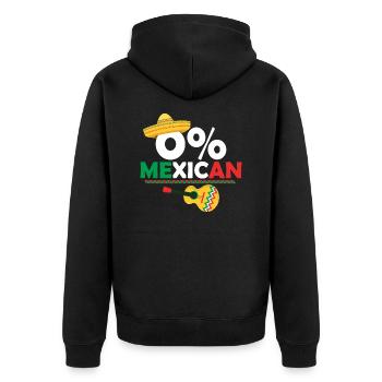 0% Gringo mexicain Cinco De Mayo Party Gringo - Veste à capuche bio Premium Unisexe - noir - Dos - Nico (187cm)