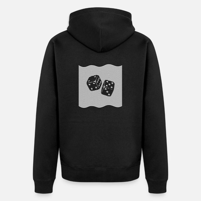 Les dés - Veste à capuche bio Premium Unisexe - noir