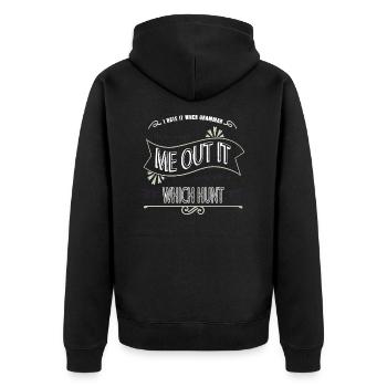 fun funny happy authors bicycle literary gift - Unisex Premium Organic Zip Hoodie - black - Back - Nico (187cm)