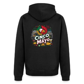 drôle Cinco de Mayo - Veste à capuche bio Premium Unisexe - noir - Dos - Nico (187cm)