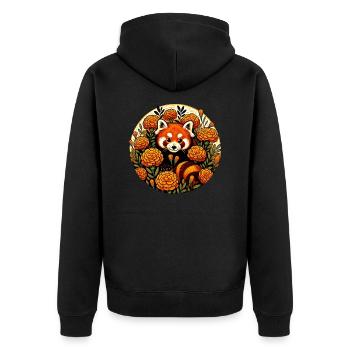 Petit panda - Veste à capuche bio Premium Unisexe - noir - Dos - Nico (187cm)