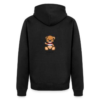 Pixel Bear Netherlands - Veste à capuche bio Premium Unisexe - noir - Dos - Nico (187cm)