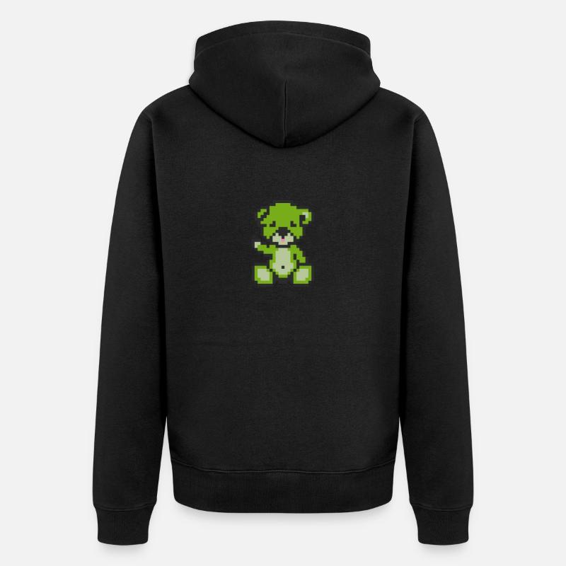 Pixel Bear Landscape - Veste à capuche bio Premium Unisexe - undefined