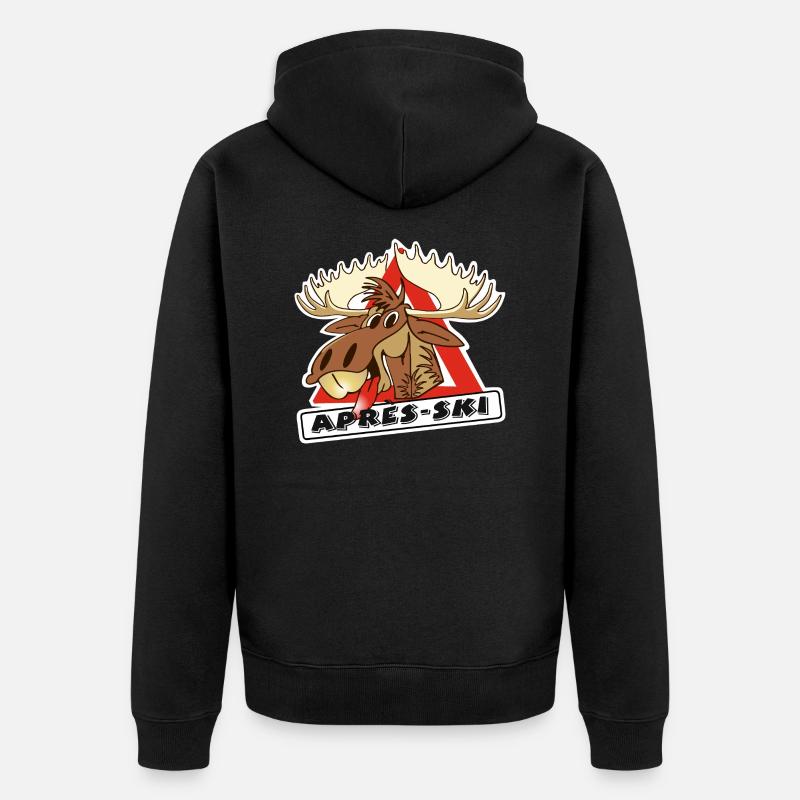 Moose Après-Ski - Veste à capuche bio Premium Unisexe - noir