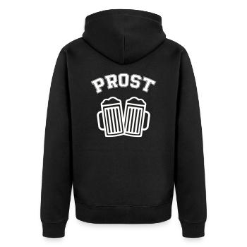 Santé de la bière - Veste à capuche bio Premium Unisexe - noir - Dos - Nico (187cm)