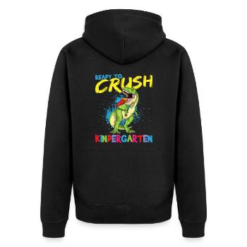 Ready To Crush Kindergarten Pre-K School T-Rex - Veste à capuche bio Premium Unisexe - noir - Dos - Nico (187cm)