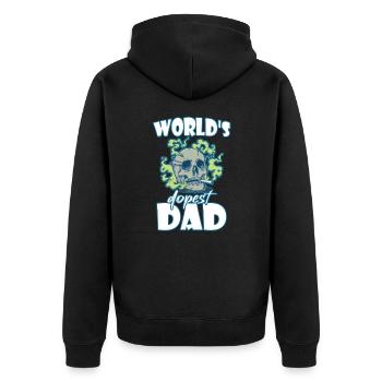 Le papa le plus dopé du monde - Veste à capuche bio Premium Unisexe - noir - Dos - Nico (187cm)