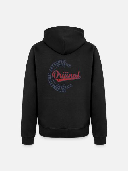 kirikkale 71 - Unisex Premium Organic Zip Hoodie - black