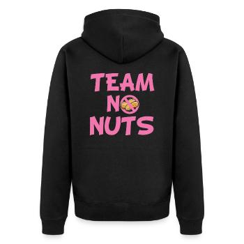 Team no nuts. team girl gender reveal baby shower - Veste à capuche bio Premium Unisexe - noir - Dos - Nico (187cm)