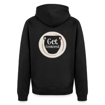 Get Centered Ceramics Artist Pottery - Veste à capuche bio Premium Unisexe - noir - Dos - Nico (187cm)