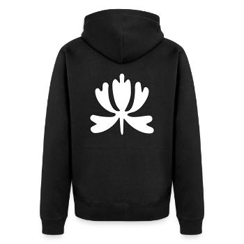 Ornement Boroni 1 - Graphique vectoriel - Veste à capuche bio Premium Unisexe - noir - Dos - Nico (187cm)