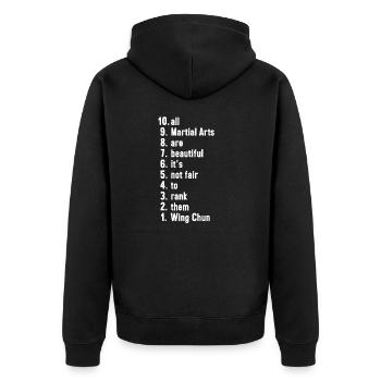 Wing Chun Arts Martiaux Cadeau d’Arts Martiaux - Veste à capuche bio Premium Unisexe - noir - Dos - Nico (187cm)