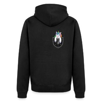 Conte de fées Créature mythique Licorne Fan Idée cadeau - Veste à capuche bio Premium Unisexe - noir - Dos - Nico (187cm)