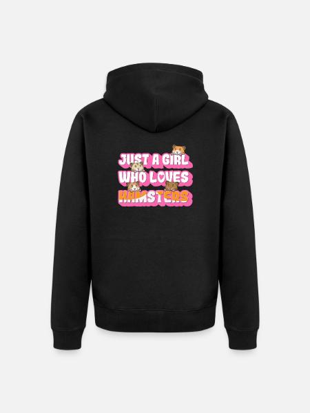Hamster Pet Dictons Cochon d’Inde - Veste à capuche bio Premium Unisexe - noir