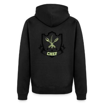 Chef Chef - Veste à capuche bio Premium Unisexe - noir - Dos - Nico (187cm)